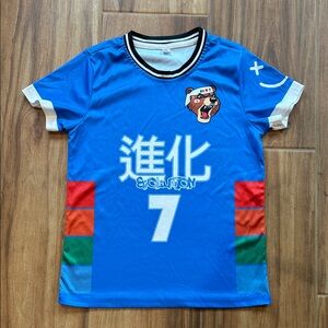 Blue Graphic Sports Jersey